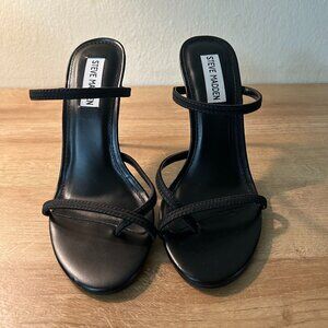 Steve Madden black strappy heels